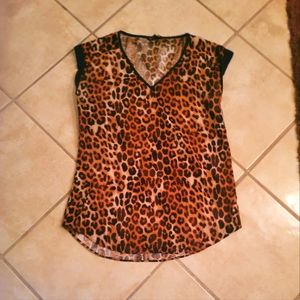 Leopard print blouse